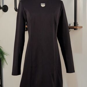 Minimalist Target x Hadiya Williams Mock Neck Mini Dress in Black